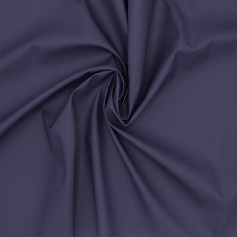 Plain waterproof fabric - navy blue