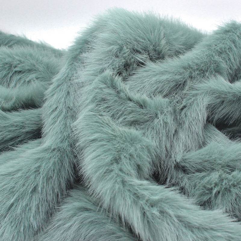 Faux fur in polyester - groen