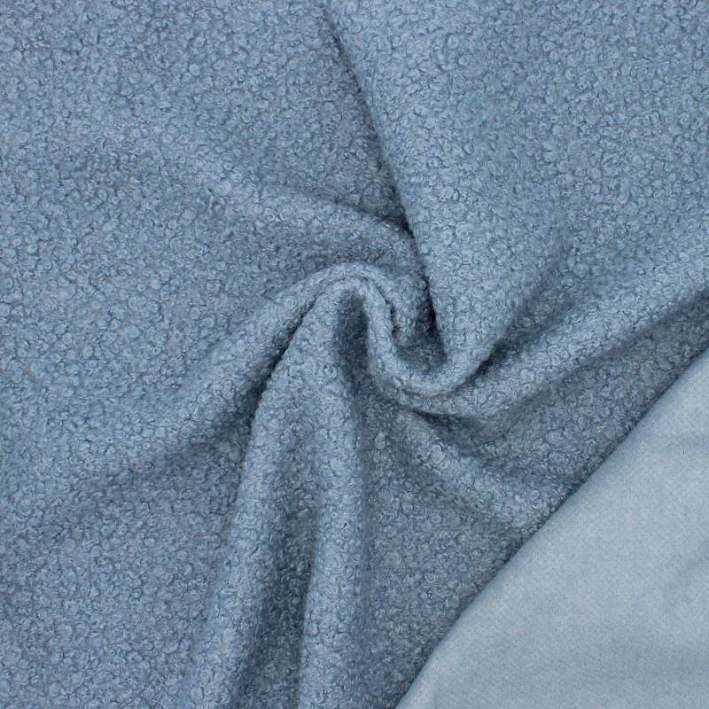 Fabric with loops - denim blue