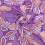 Floral printed viscose fabric - mauve