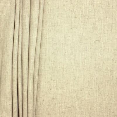 Upholstery fabric with linen aspect - beige