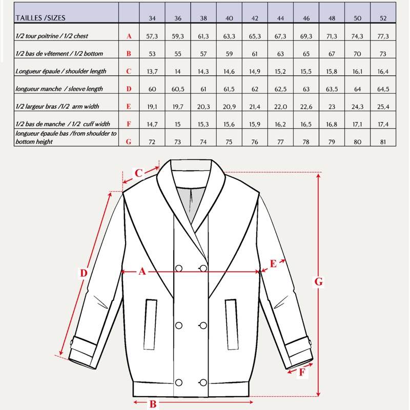 Pattern women coat Cliff