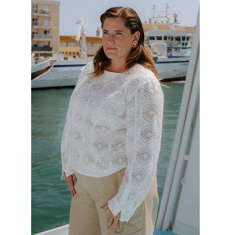 Pattern women blouse Déferlante