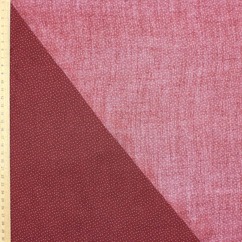 Tissu voile point -bordeaux 