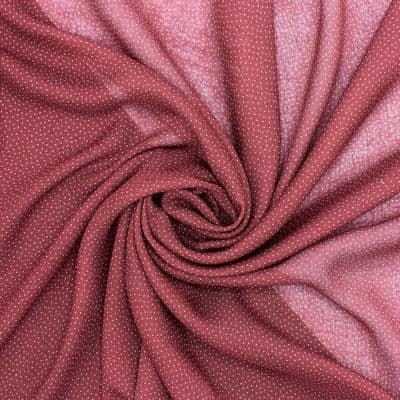 Tissu voile point -bordeaux 