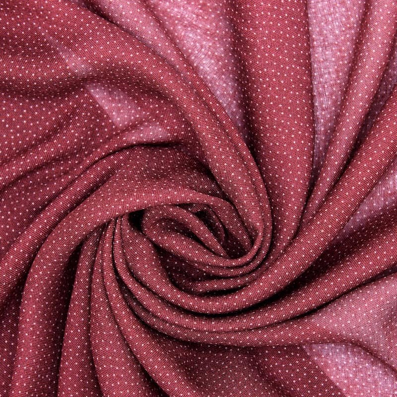 Tissu voile point -bordeaux 