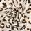 Leopard print double gauze fabric - off-white