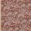 Cotton fabric coated with flowers - brown