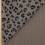 Leopard quilted double-faced double gauze - brown