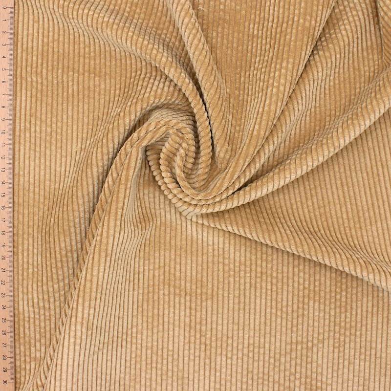 Corduroy fabric - beige