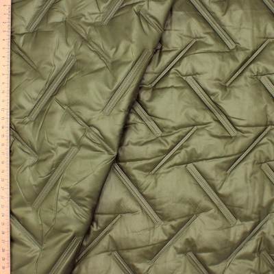 Double-sided quilted fabric - khaki