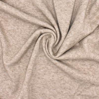 Tissu maille viscose et polyester - beige