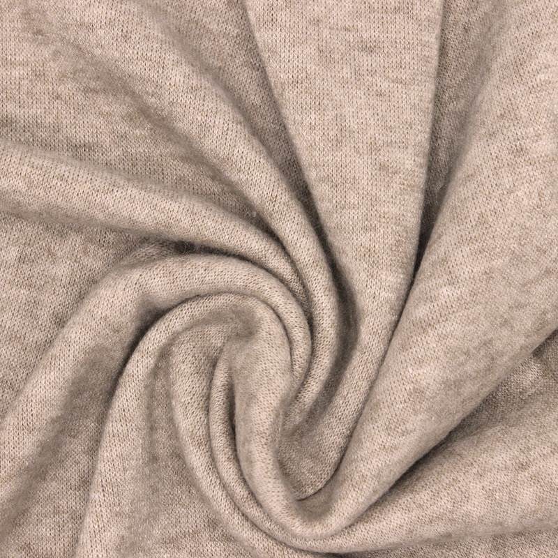 Viscose and polyester knitwear - beige