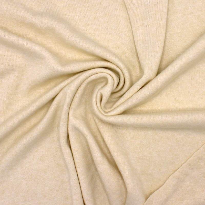 Viscose and polyester knit fabric - ecru