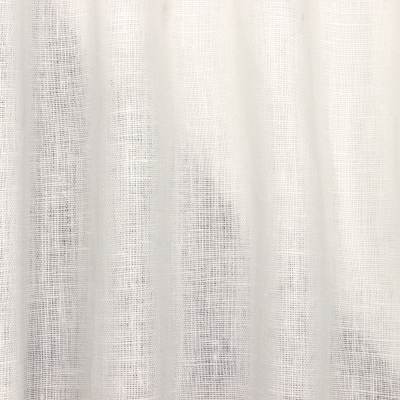 100% plain linen fabric - white