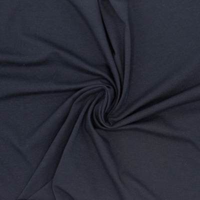 Cotton jersey fabric - navy blue