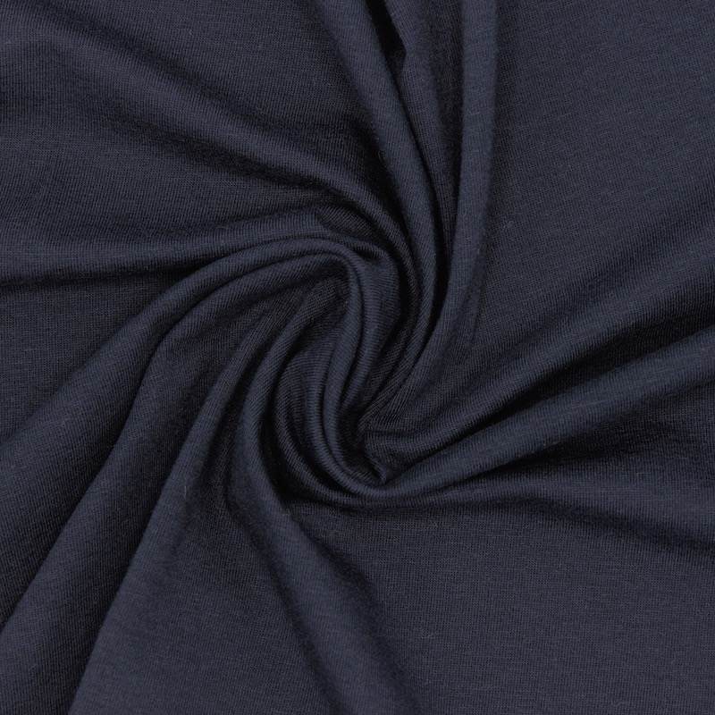 Cotton jersey fabric - navy blue