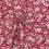 100% cotton floral fabric - burgundy