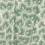 Tissu coton enduit feuilles - vert