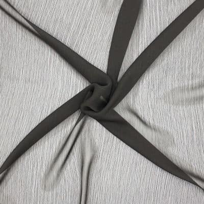 Tissu voile polyester - noir