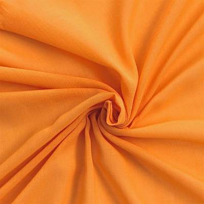 Voile de coton polyester orange