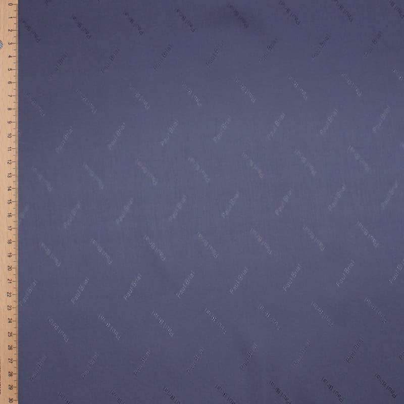 Coupon van 3m jacquard voeringstof - blauw