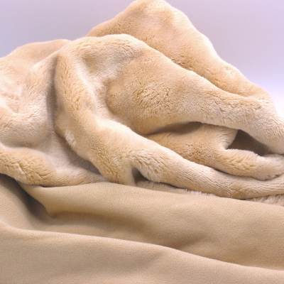 Faux fur fabric - beige