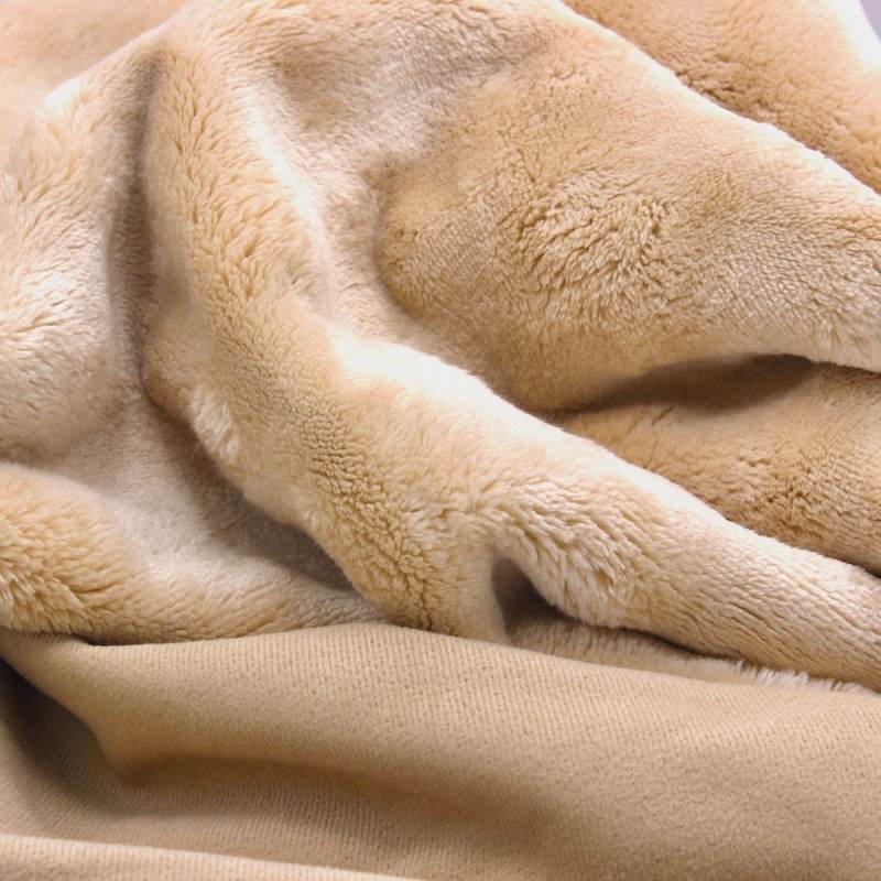 Faux fur fabric - beige