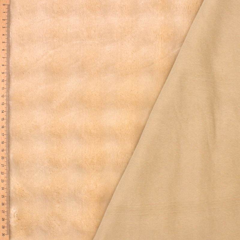 Faux fur fabric - beige