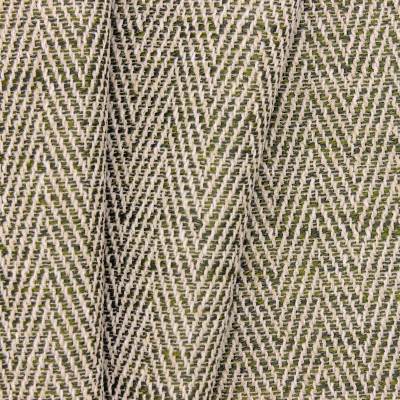 Jacquard upholstery fabric - ecru and green