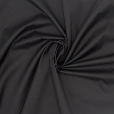 Cotton and polyester voile - black