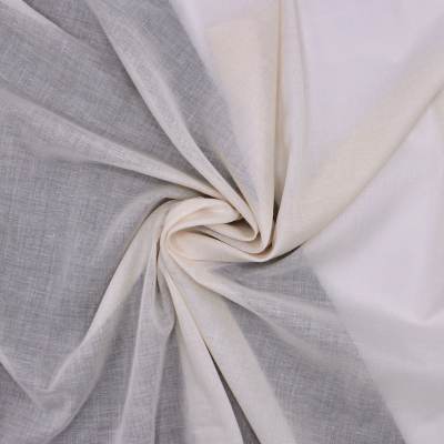 Cotton and polyester voile - cream