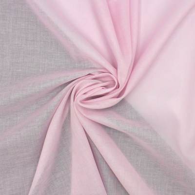 Voile coton et polyester - rose 