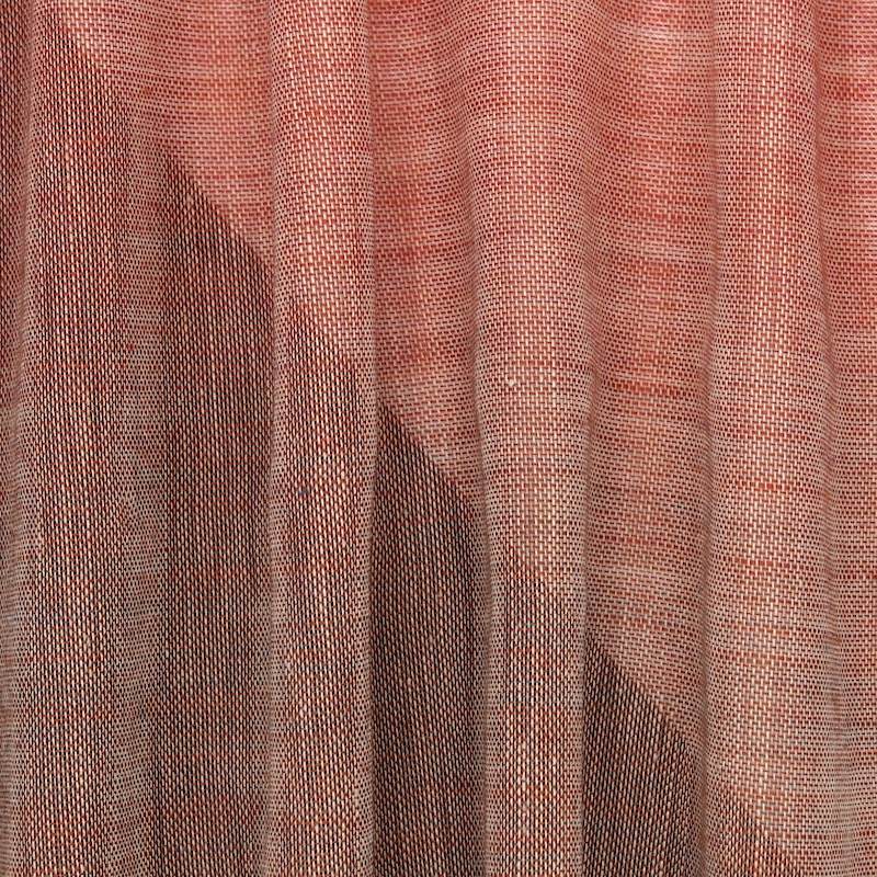 Wool and linen upholstery fabric - rust