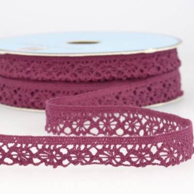 Braid trim in lace - plum