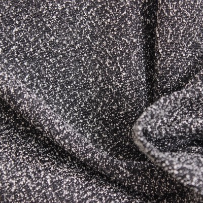 Tissu viscose gris chiné