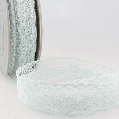 Lace ribbon - aqua