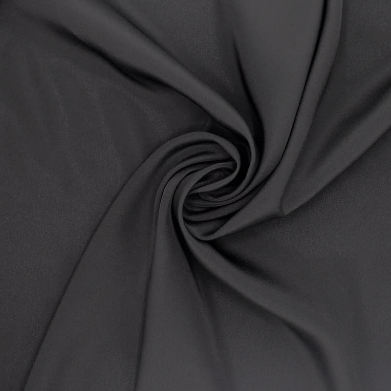 Tissu 100% polyester uni - noir