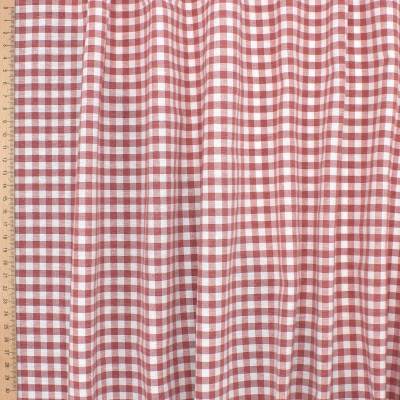 Gingham meubelstof - marsala