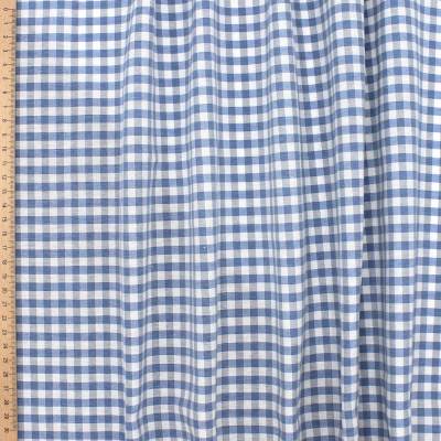 Gingham meubelstof - blauw