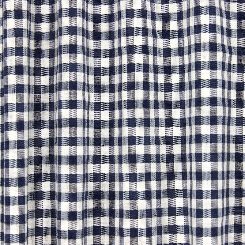 Gingham meubelstof - marine blauw