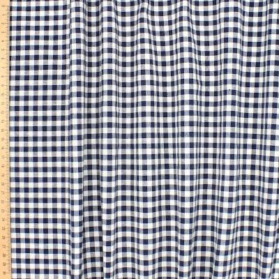 Gingham meubelstof - marine blauw