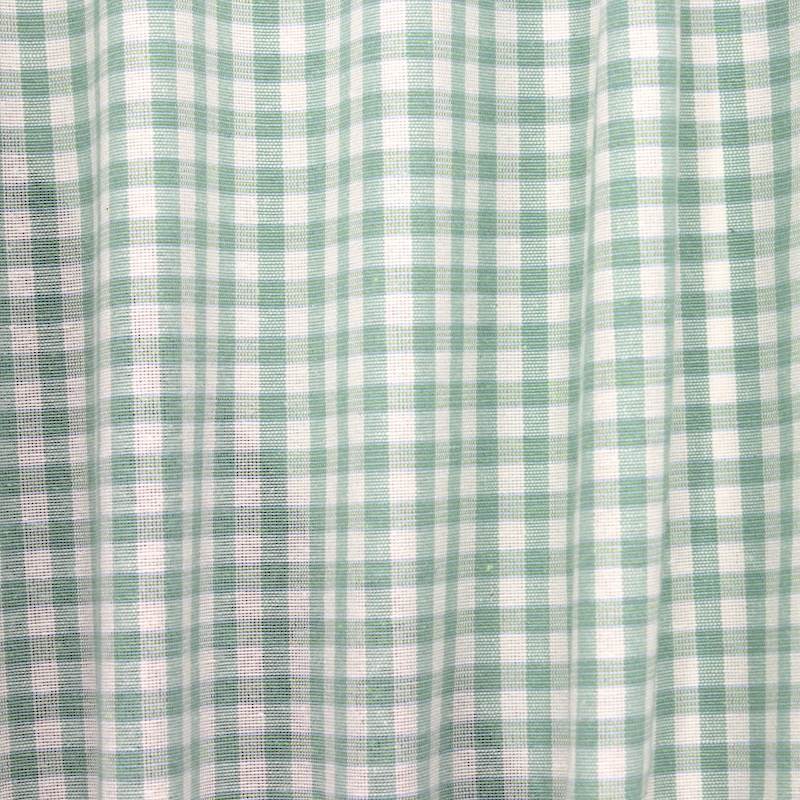 Gingham meubelstof - aqua