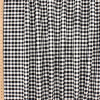 Vichy upholstery fabric - black