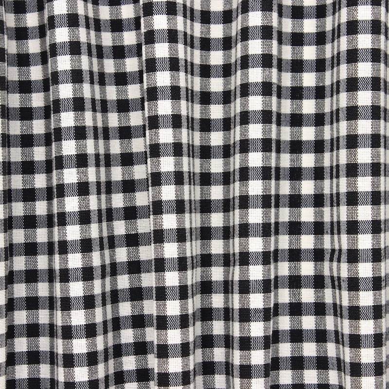 Vichy upholstery fabric - black