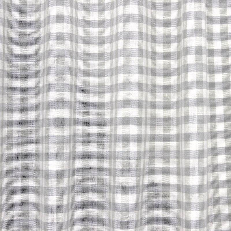 Vichy upholstery fabric - grey