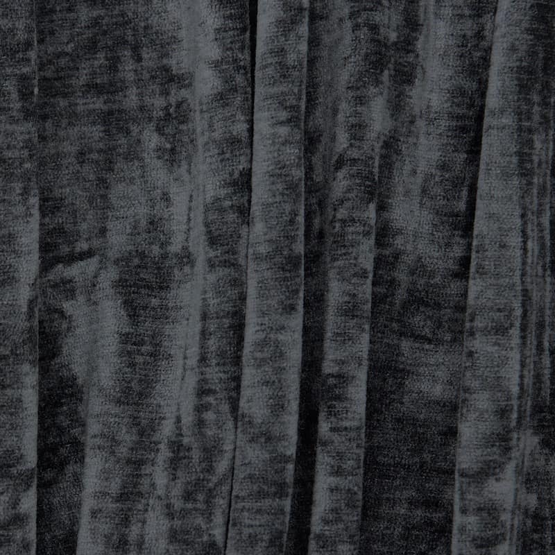 Tissu ameublement velours - anthracite