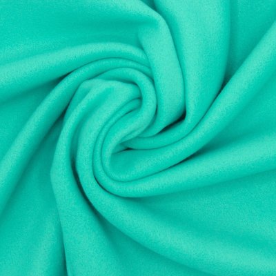 Rekbare fleece stof - aqua