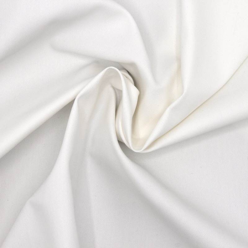 Tissu extensible uni - blanc cassé