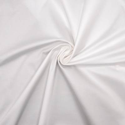 Cotton sateen stretch fabric - off-white